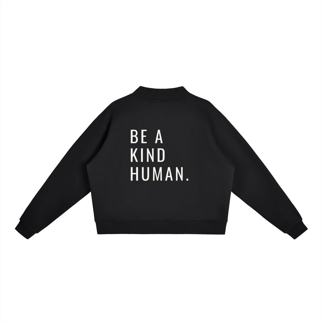 Essential Fleece Mock-Neck Crew Sweatshirt